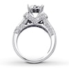 Thumbnail Image 1 of Previously Owned Engagement Ring 1-3/8 ct tw Round-cut Diamonds 14K White Gold - Size 8.5