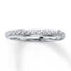 Thumbnail Image 1 of Previously Owned Diamond Wedding Band 1/20 ct tw Round-cut 10K White Gold - Size 8.5