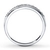 Thumbnail Image 2 of Previously Owned Diamond Wedding Band 1/20 ct tw Round-cut 10K White Gold - Size 8.5