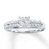 Previously Owned Engagement Ring 1/4 ct tw Round-cut Diamonds 10K White Gold