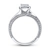 Thumbnail Image 2 of Previously Owned Ring 1/6 ct tw Princess & Round-cut Diamonds Sterling Silver - Size 5