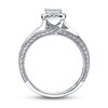 Thumbnail Image 1 of Previously Owned Ring 1/6 ct tw Princess & Round-cut Diamonds Sterling Silver - Size 5