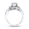 Thumbnail Image 2 of Previously Owned Ring 1/5 ct tw Round-cut Diamonds 10K White Gold - Size 3.5