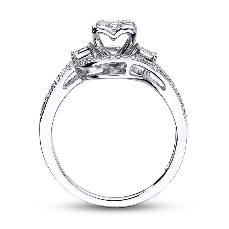 Main Image 2 of Previously Owned Ring 1/5 ct tw Round-cut Diamonds 10K White Gold - Size 3.5