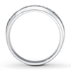 Thumbnail Image 2 of Previously Owned Men's Wedding Band 1 ct tw Round-cut Diamonds 14K White Gold - Size 7.75