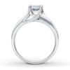 Thumbnail Image 2 of Previously Owned Diamond Engagement Ring 1 ct tw Princess-cut 14K White Gold Size 4.25