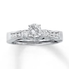 Thumbnail Image 3 of Previously Owned Diamond Enhancer Ring 1/5 ct tw Round-cut 14K White Gold - Size 10