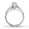 Thumbnail Image 2 of Previously Owned Diamond Engagement Ring 1/2 ct tw Princess-cut 14K White Gold - Size 4