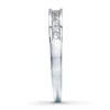 Thumbnail Image 3 of Previously Owned Diamond Wedding Band 3/8 ct tw Princess-cut 14K White Gold - Size 10.5