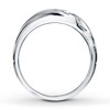 Thumbnail Image 2 of Previously Owned Men's Diamond Ring 1/2 ct tw Round-cut 10K White Gold - Size 14