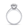 Thumbnail Image 3 of Previously Owned Diamond Engagement Ring 5/8 ct tw Princess & Round-cut 14K White Gold Size 3.75