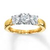 Thumbnail Image 0 of Previously Owned 3-Stone Diamond Ring 1 ct tw Round-cut 14K Yellow Gold - Size 3.5