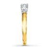 Thumbnail Image 3 of Previously Owned 3-Stone Diamond Ring 1 ct tw Round-cut 14K Yellow Gold - Size 3.5