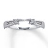 Thumbnail Image 1 of Previously Owned Diamond Enhancer Ring 1/5 ct tw Round-cut 14K White Gold - Size 4