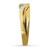 Thumbnail Image 3 of Previously Owned Men's Wedding Band 1/10 ct tw Diamonds Round-cut 10K Yellow Gold - Size 14.5