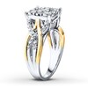 Thumbnail Image 3 of Previously Owned Diamond Engagement Ring 1/2 ct tw Round-cut 10K Two-Tone Gold - Size 9.5