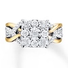 Thumbnail Image 4 of Previously Owned Diamond Engagement Ring 1/2 ct tw Round-cut 10K Two-Tone Gold - Size 9.5