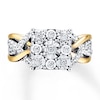 Thumbnail Image 3 of Previously Owned Diamond Engagement Ring 1/2 ct tw Round-cut 10K Two-Tone Gold - Size 9.5