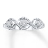 Thumbnail Image 0 of Previously Owned Three-Stone Diamond Ring 1/10 ct tw Round-cut Sterling Silver - Size 9.75