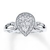Thumbnail Image 0 of Previously Owned Diamond Ring 1/4 ct tw Round-cut Sterling Silver - Size 9.75