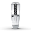 Thumbnail Image 3 of Previously Owned Men's Diamond Wedding Band 1/2 ct tw Round-cut 10K White Gold Size 14.5