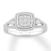 Thumbnail Image 1 of Previously Owned Diamond Ring 1/2 ct tw Round-cut 10K White Gold - Size 10