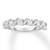 Thumbnail Image 1 of Previously Owned Diamond Anniversary Band 1/3 ct tw Round-cut 14K White Gold - Size 8.5