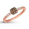 Previously Owned Le Vian Chocolate Diamond Ring 1/4 ct tw Round-cut 14K Strawberry Gold
