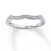 Thumbnail Image 0 of Previously Owned Diamond Wedding Band 1/8 ct tw Round-cut 14K White Gold - Size 9.5