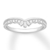 Thumbnail Image 1 of Previously Owned Diamond Enhancer Ring 1/4 ct tw Round & Baguette-cut 14K White Gold - Size 10.5