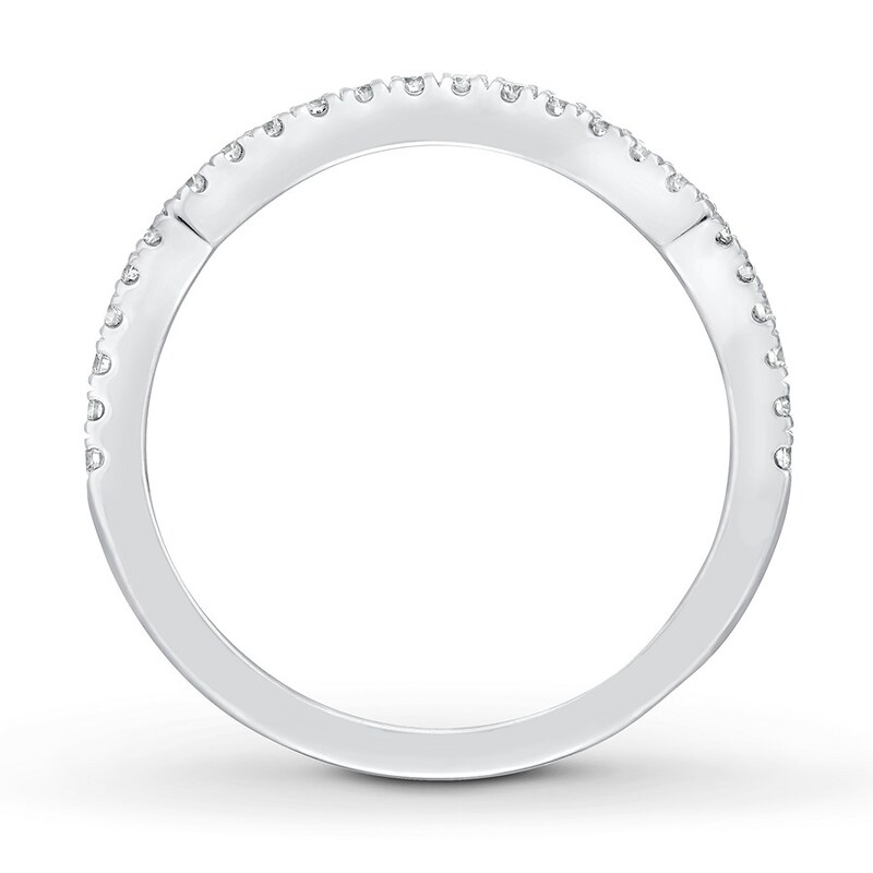 Main Image 2 of Previously Owned Neil Lane Wedding Band 1/4 ct tw Round-cut Diamonds 14K White Gold Size 4.75