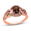 Thumbnail Image 0 of Previously Owned Le Vian Chocolate Quartz Ring 1/4 ct tw Round-cut Diamonds 14K Strawberry Gold - Size 9.5