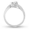 Thumbnail Image 3 of Previously Owned Ever Us Diamond Anniversary Ring 1/2 ct tw Round-cut 14K White Gold Size 9.75