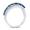 Previously Owned Le Vian Sapphire Ring 1/4 ct tw Round-cut Diamonds 14K Vanilla Gold