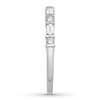 Thumbnail Image 3 of Previously Owned Diamond Anniversary Band 1/3 ct tw Baguette & Round-cut 14K White Gold - Size 9.25