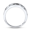 Thumbnail Image 2 of Previously Owned Men's Diamond Wedding Band 1/2 ct tw Round-cut 10K White Gold - Size 13.5