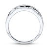 Thumbnail Image 1 of Previously Owned Men's Diamond Wedding Band 1/2 ct tw Round-cut 10K White Gold - Size 13.5