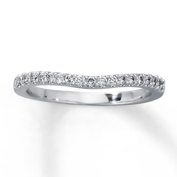 Previously Owned Band 1/5 ct tw Diamonds 14K White Gold Size 4