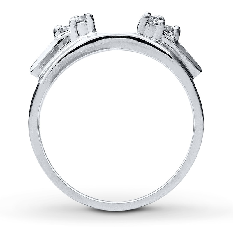 Main Image 2 of Previously Owned Enhancer 1/3 ct tw Round-cut Diamonds 14K White Gold Size 9