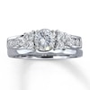 Previously Owned Enhancer 1/3 ct tw Round-cut Diamonds 14K White Gold