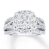 Previously Owned Diamond Engagement Ring 2 ct tw Round-cut 14K White Gold