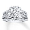 Thumbnail Image 1 of Previously Owned Diamond Engagement Ring 2 ct tw Round-cut 14K White Gold - Size 9