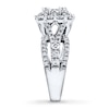 Previously Owned Diamond Engagement Ring 2 ct tw Round-cut 14K White Gold