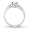 Thumbnail Image 2 of Previously Owned Ever Us Diamond Anniversary Ring 1/2 ct tw Round-cut 14K White Gold - Size 11.5