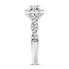 Thumbnail Image 2 of Previously Owned Diamond Engagement Ring 7/8 ct tw Round-cut 14K White Gold - Size 10.5