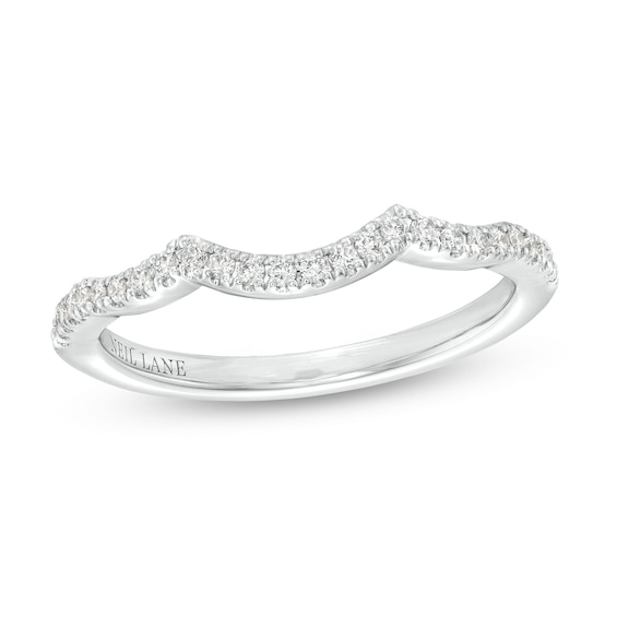 Previously Owned Neil Lane Bridal Wedding Band 1/6 ct tw Diamonds 14K White Gold Size 4