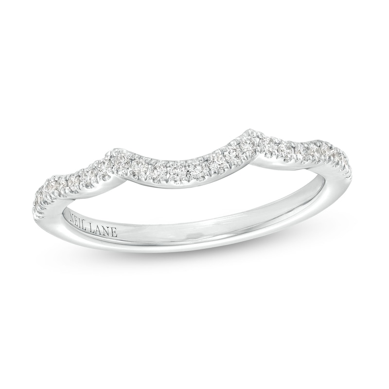 Main Image 1 of Previously Owned Neil Lane Bridal Wedding Band 1/6 ct tw Diamonds 14K White Gold Size 4