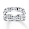 Previously Owned Diamond Enhancer Ring 1 ct tw Round-cut 14K White Gold