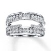 Thumbnail Image 1 of Previously Owned Diamond Enhancer Ring 1 ct tw Round-cut 14K White Gold - Size 11.75