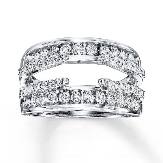 Previously Owned Diamond Enhancer Ring 1 ct tw Round-cut 14K White Gold 11.75